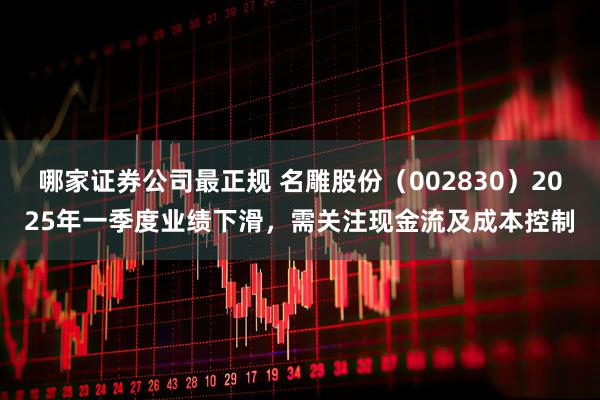 哪家证券公司最正规 名雕股份（002830）2025年一季度业绩下滑，需关注现金流及成本控制